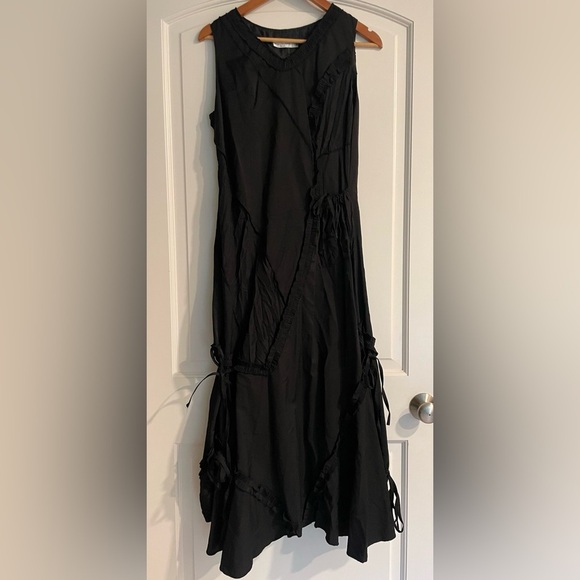Pile Ou Face Paris Dresses & Skirts - Pile Ou Face Paris Ruffle Asymmetrical Avant-garde Women's Black Dress